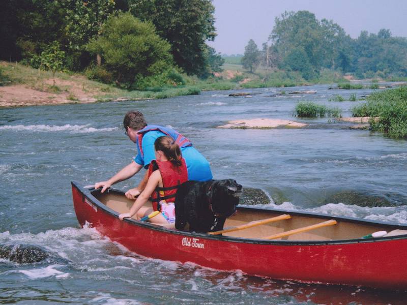 Canoeing on the Shenandoah River with Shenandoah River Adventures