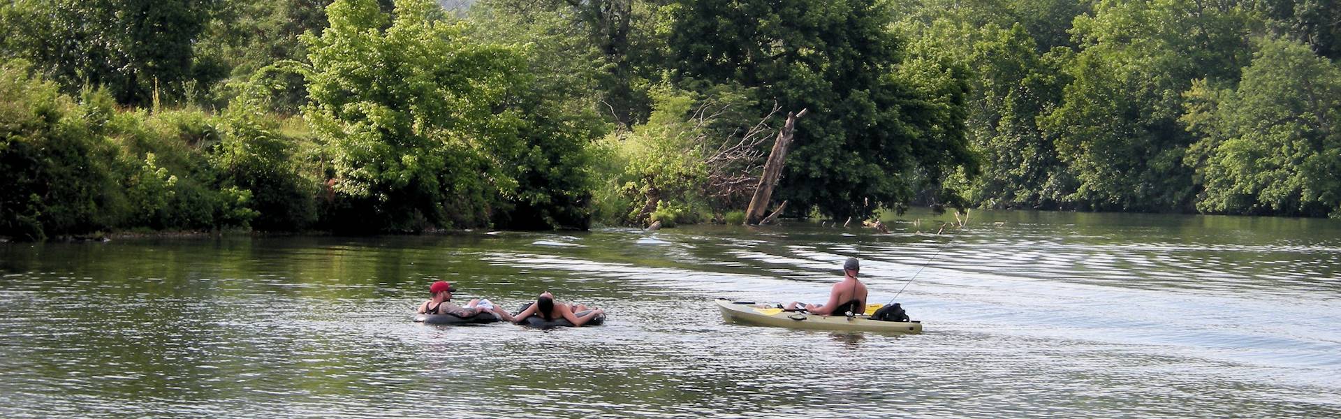 Shenandoah River Adventures Canoeing on the river